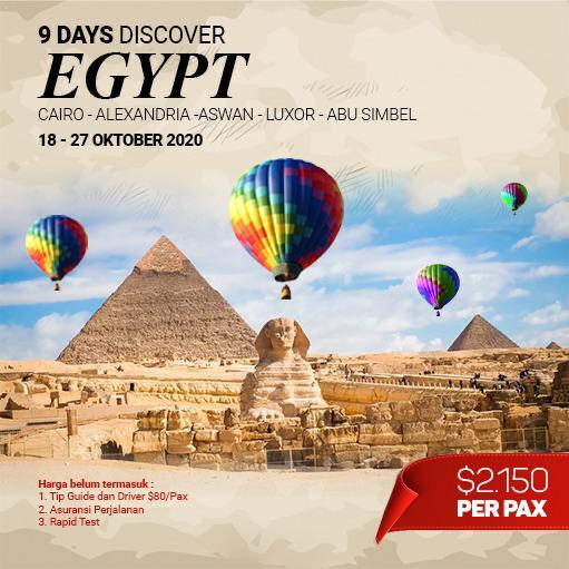 9 Days Discover Egypt – October 2020